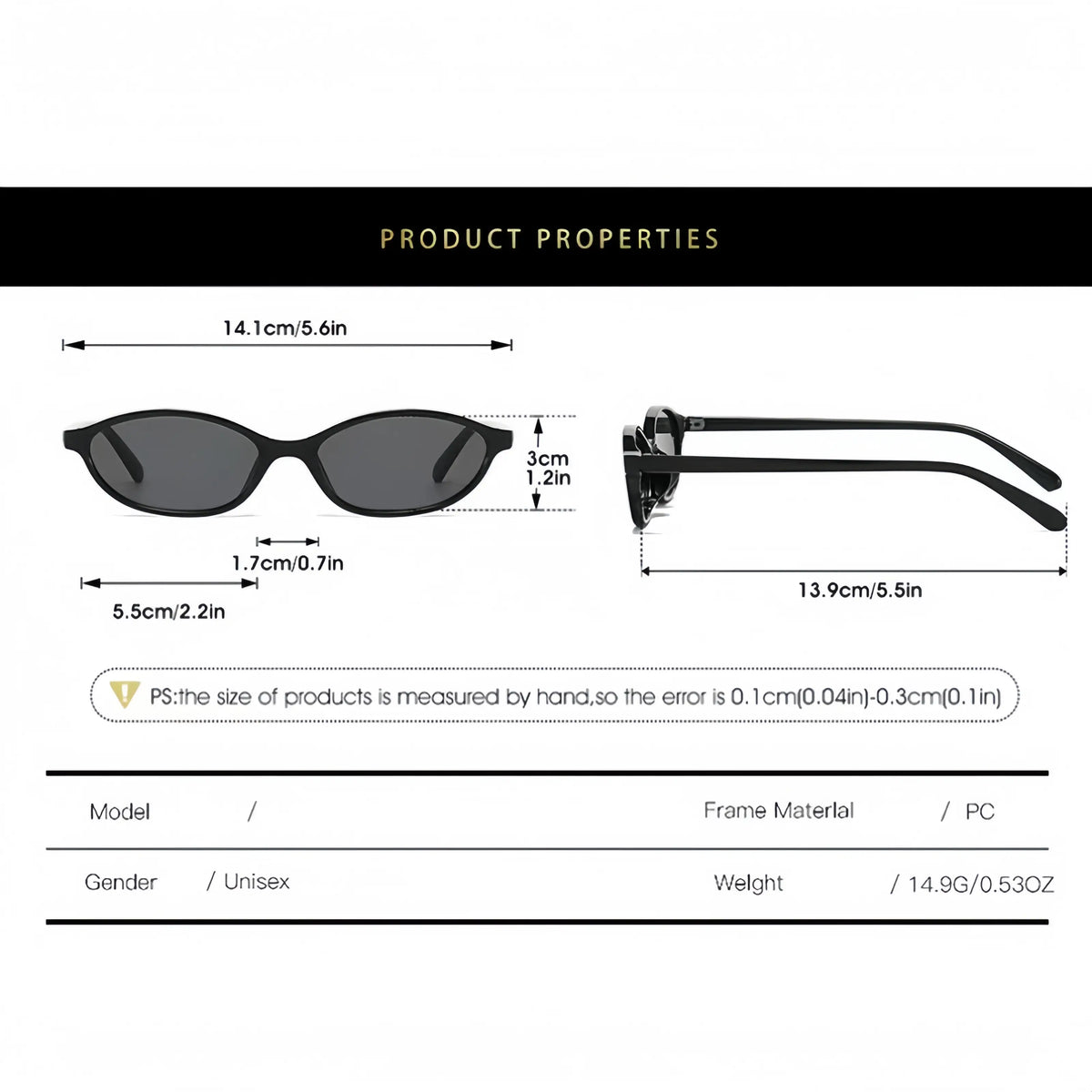 〖Summer Turn Up〗3 PCS Retro Oval Sunglasses for Women Chic Cat Eye 90s Sunnies Lightweight Narrow Shades Trendy UV Protection Sunglasses Vintage Rich Girl Sunglasses Women Sunglasseswomen