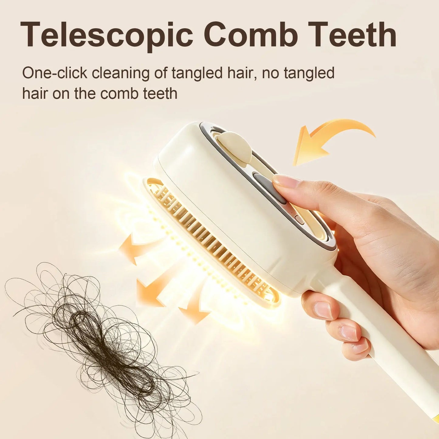 Electric Spray Air Cushion Massage Comb | Essential Oil Mist Hair Care Comb | Self-Cleaning Anti-Tangle | Anti-Static Volumizing Aromatherapy Comb