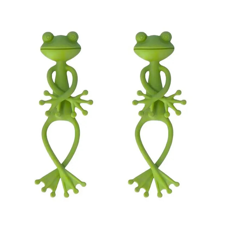 Frog Plant Stand Holder - Cute Flower Pot Clips for Climbing Plants, Indoor Outdoor Use, Stable Support to Make Plants Grow Upright