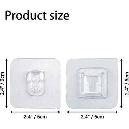 10/15 pairs Wall Hooks Hanger Double Sided Adhesive Suction Cup Sucker Kitchen Bathroom Wall Storage Holder Organizer