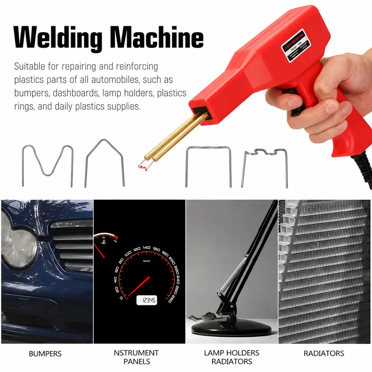 Car Plastic Welding Repair Tool, HandheldPlastic Welder for Bumper and DashboardFixes, Car Body Repair Tool, Portable Welder Machine
