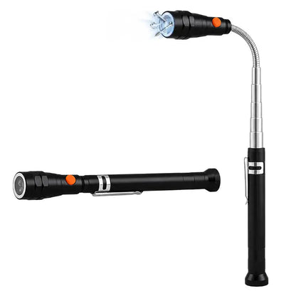 Herramientas magnéticas extensibles de recogida – Imán telescópico con linterna LED. Regalos para hombres, regalos del Día del Padre para hombres de parte de hija o hijo, regalos de cumpleaños para hombres, papá, él, accesorios para coche