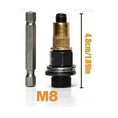 Head Rivet Nut Tool, M3 M4 M5 M6 M8 Rivnut Kit, Carbon Steel Rivnut Set, Threaded Rivet Nut Kit, Manual Riveter Rivnuts Tool Accessory for Automotive Repair Warehouses