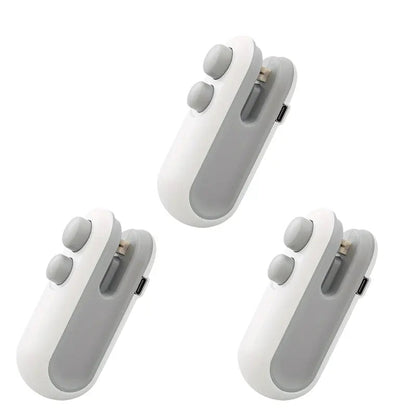 【FaddishDeal】Mini snack bag sealing machine,2 in 1 heat USB rechargeable snack bag selaer,plastic Electric bag sealers, keep food fresh. Portable Sealer Picnics.