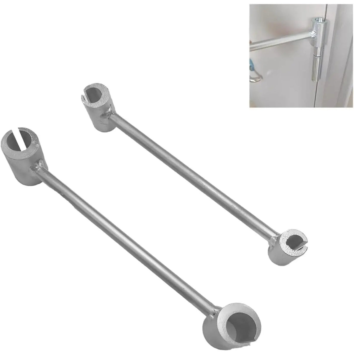 Heavy Duty Door Hinge Adjustment Tool, 2-in-1 Hinge Gap Aligning Wrench, Universal Hinge Bender for Residential, Fire, Security & Clean-Room Flag Hinges